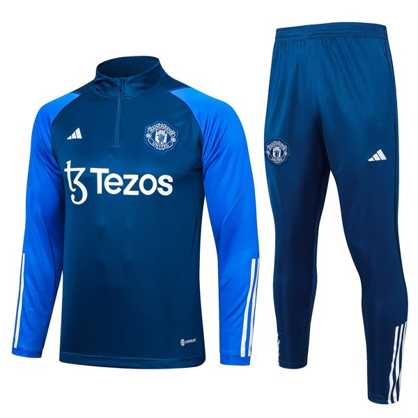 Sweatshirts Manchester United 2024 Blau